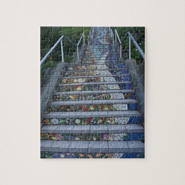 16th Avenue Tiled Steps #2 Jigszawa Puzzle Pussel (Vertikal)