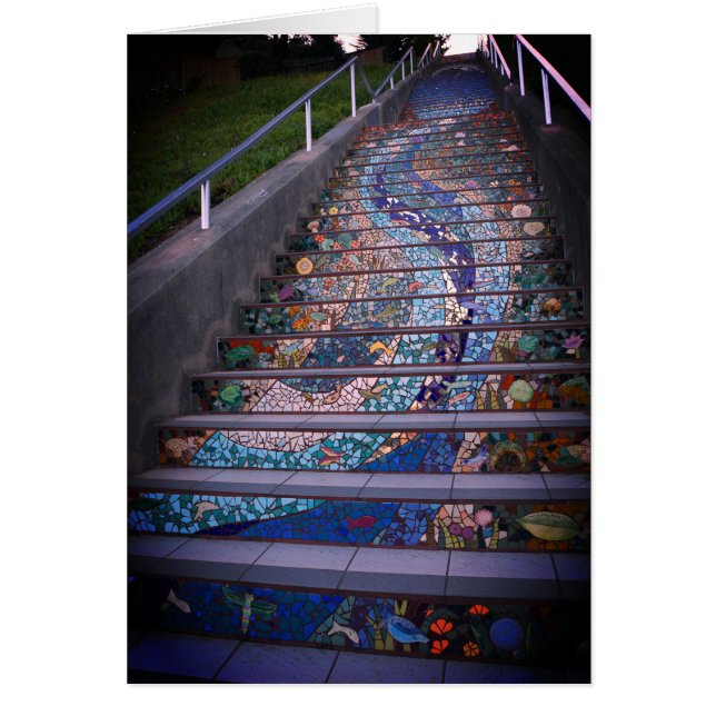 16th Avenue Tiled Steps #3-kort Hälsningskort (Framsidan)