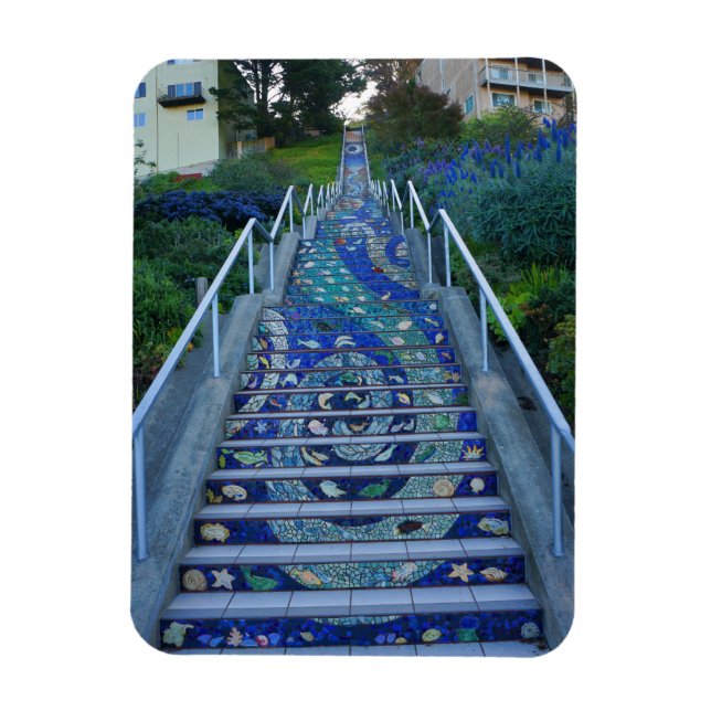 16th Avenue Tiled Steps #5 Magnet (Vertikal)