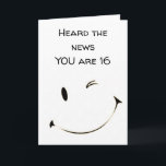 **16th*** BIRTHDAY A UNDERBAR TEENAGER Kort<br><div class="desc">HOPPAS ATT BIRTHDAY ***ÄR LIKA SPECIELL SOM DU ÄR **** TACK FÖR ATT STOPPA MED 1 AV MINA 8 LAGRAR OCH KOMMER IHÅG ATT DU KAN ÄNDRA VERSEN INSID OCH UT!!!!!!!</div>