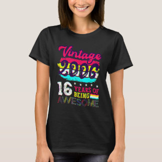 16th Birthday  Boys Cool Bday Idea Turning 16 Year T Shirt