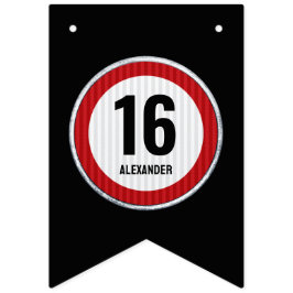 16th Birthday Speed Limit Sign - ANY AGE Vimplar