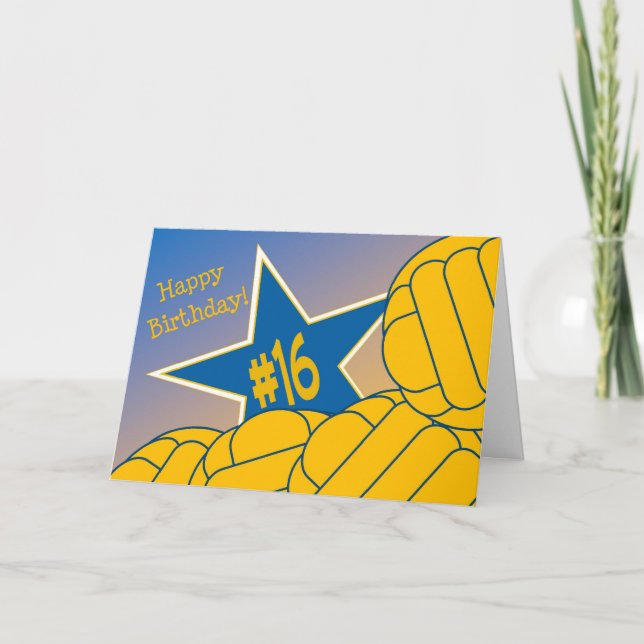 16th födelsedag för lycklig till min favorit- kort (Framsida)