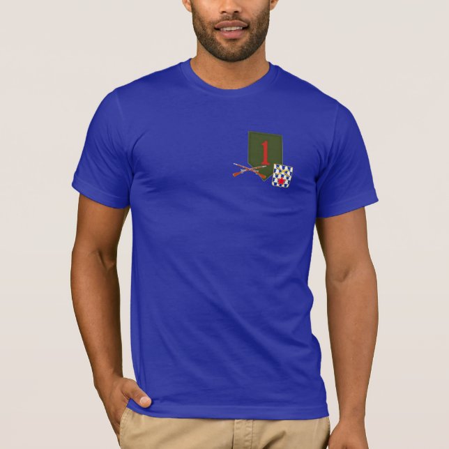 16th För infanteriDiv för infanteri 1st T-tröja Tee (Framsida)