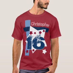 16th RÖTT VITT BLÅTT beställnings- år V11BE f T Shirt