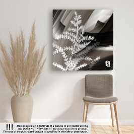 16x16" Terra’s Tender Whisper Abstract Brown Flowe Canvastryck