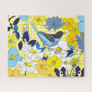 16x20 Bluebird Puzzle for Colorblind People Pussel