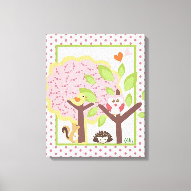 16x20 Canvas Art Nursery Print Kärlek and Nature G (Framsida)
