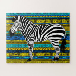 16x20 Zebra Puzzle för färgblinda barn (56 delar) Pussel
