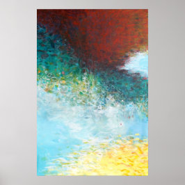 16x24 Triptych Part 1 Abstrakt Painting Art Print Poster