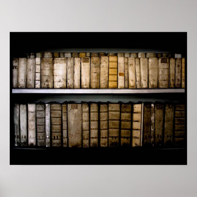 1700-talets bindningar från Vellum Bok Poster (Framsidan)