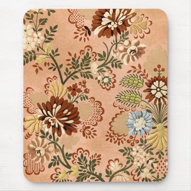 1700-talets "Damask Textile" - Mousepad Musmatta (Framsidan)