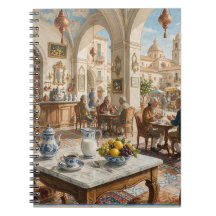 1700-talets sicilianska stil Palermo kaféhus