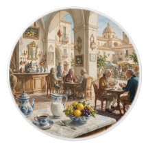 1700-talets sicilianska stil Palermo kaféhus