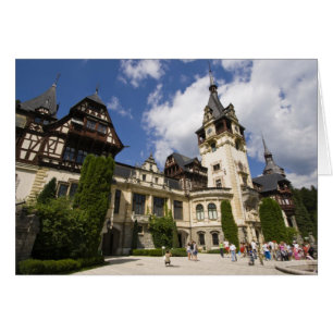 1700-tals slottet Peles, Sinaia, Rumänien, 2 Hälsningskort