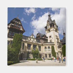 1700-tals slottet Peles, Sinaia, Rumänien, 2 Magnet