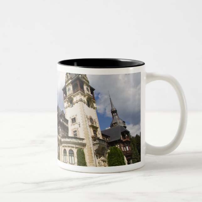 1700-tals slottet Peles, Sinaia, Rumänien, 2 Två-Tonad Mugg (Höger)