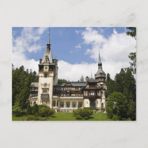 1700-tals slottet Peles, Sinaia, Rumänien, Vykort
