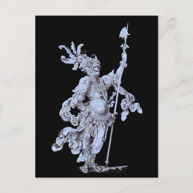 1700-tals soldat vykort (Framsida)