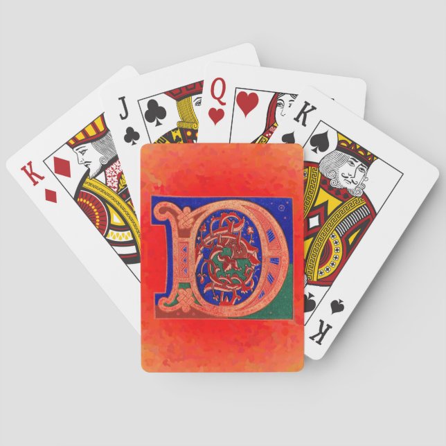 1700-talsbrev D Casinokort (Baksidan)