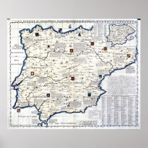 1705-1739 Spanien och Portugal Poster