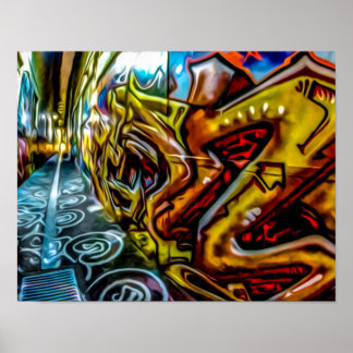 1711 FÄRGSTREET GRAFFITI GANGSTER CITY WALLS POSTER