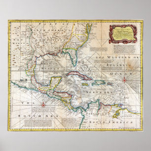 1720 Diagram över Västern Poster