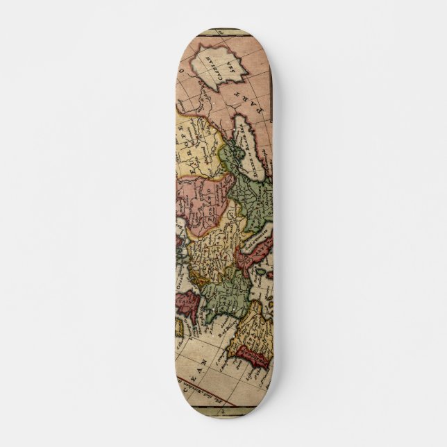 1721 Karta över Europa Skateboard Bräda 20,5 Cm (Framsida)