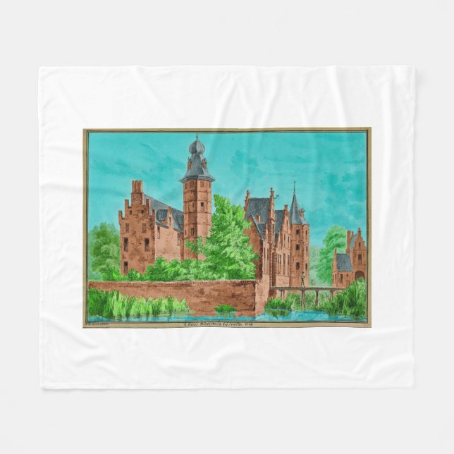 1729 A. de Haen Dutch Kasteel WESTERVELT ...  Fleecefilt (Framsidan (Horisontell))