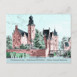 1729 A. de Haen Dutch Kasteel WESTERVELT Postcard Vykort