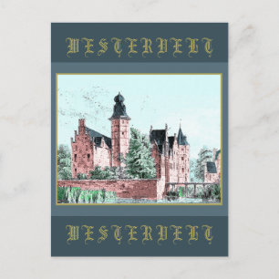 1729 A. de Haen Dutch Kasteel WESTERVELT Vykort