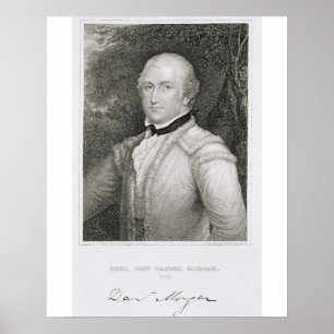 1736-1802) engrav för brigadgeneralGeneral Daniel Poster