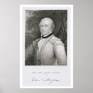 1736-1802) engrav för brigadgeneralGeneral Daniel Poster