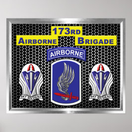 173:e Airborne Brigade Combat Team Poster