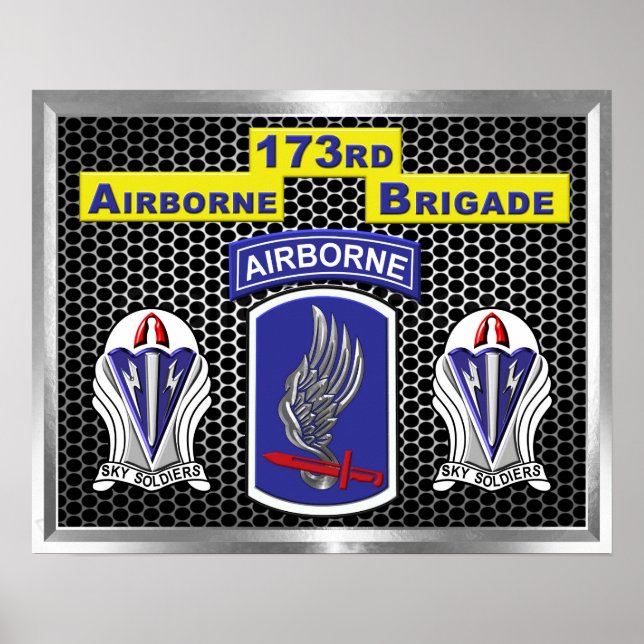 173:e Airborne Brigade Combat Team Poster (Framsidan)