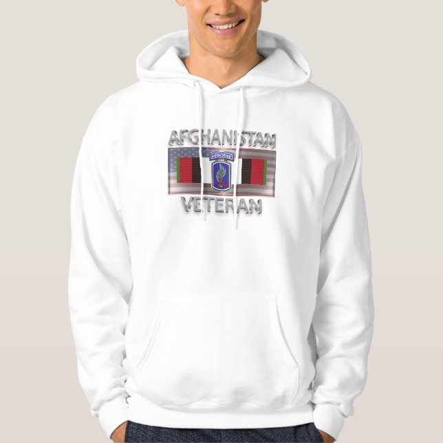 173:e flygburna brigaden Afghanistan Veteran Hoodie (Framsida)