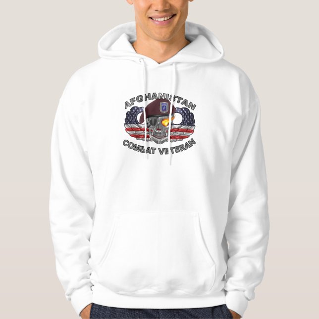 173:e flygburna brigaden Afghanistan Veteran Hoodie (Framsida)