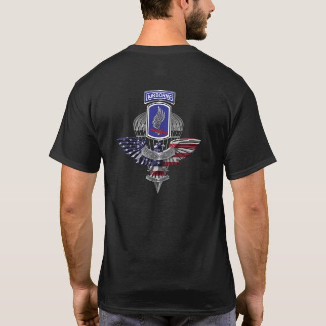 173:e flygburna brigaden t shirt (Baksida)