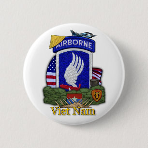 173:e luftburen brigad vietnam krig Button Knapp
