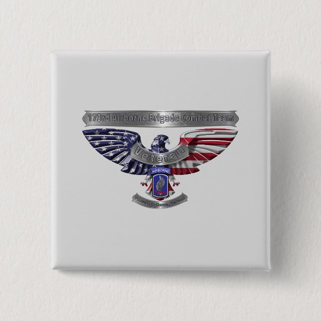 173:e luftburen "stolt över att ha tjänat" knapp (Framsida)