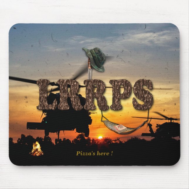 173:e luftburna LRPS LRRP vietnam vets Mousepad Musmatta (Framsidan)