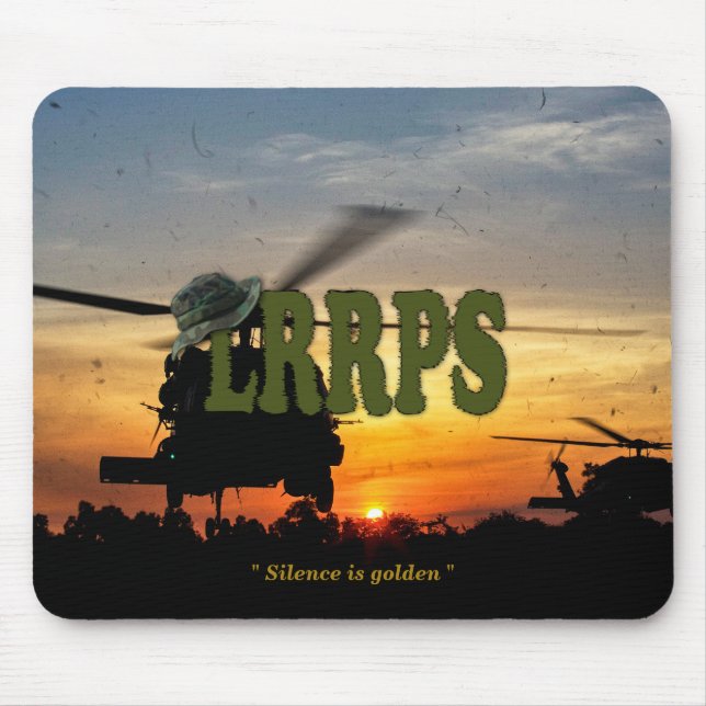 173:e luftburna LRPS LRRP vietnam vets Mousepad Musmatta (Framsidan)