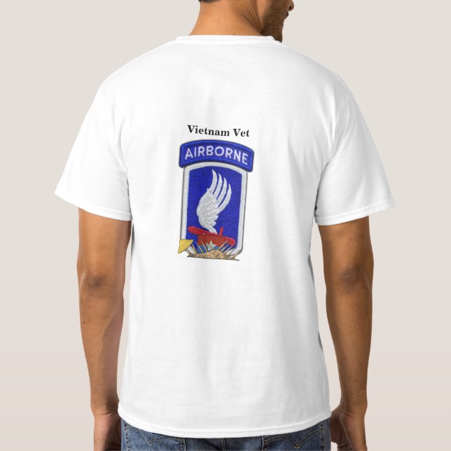 173. För brigadveteran för ABN luftburna vets T Shirt (Baksida)
