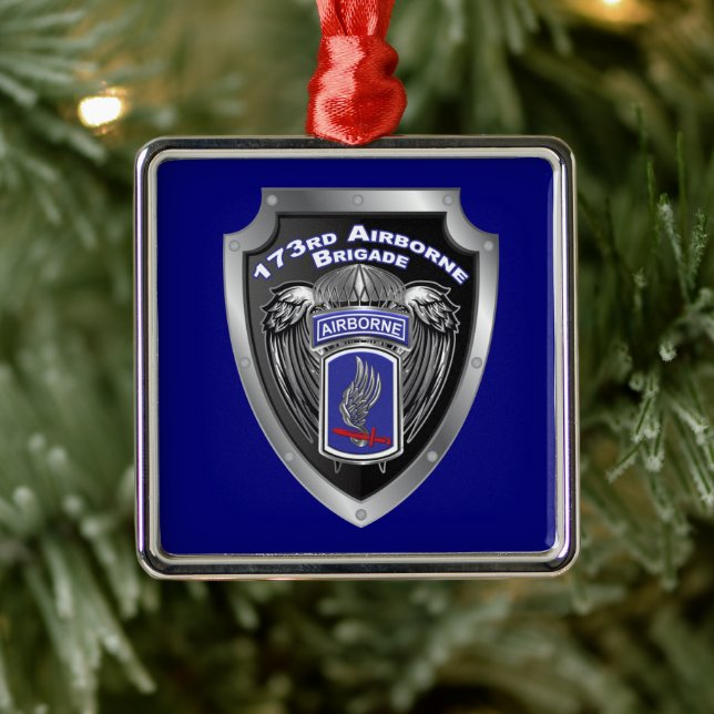173rd Airborne Brigade Christmas Julgransprydnad Metall (Träd)