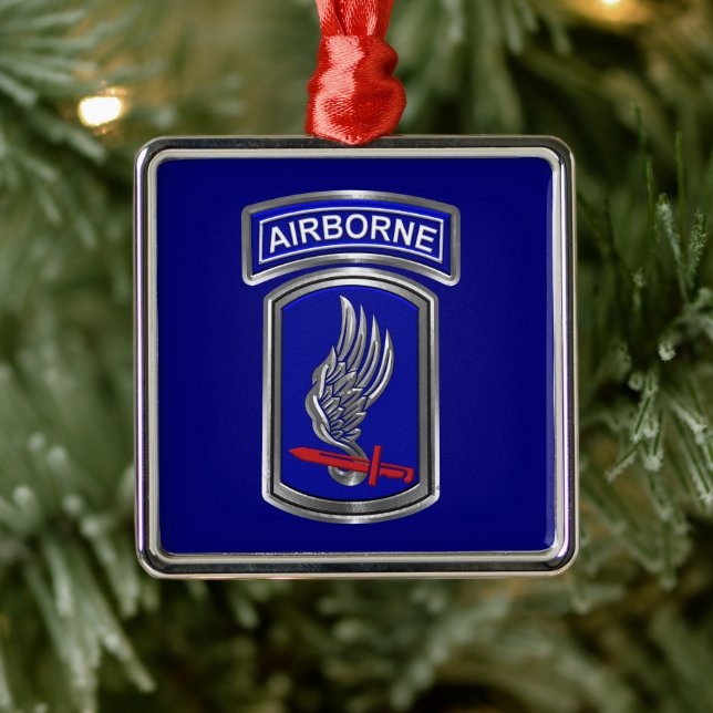 173rd Airborne Brigade Christmas Julgransprydnad Metall (Träd)