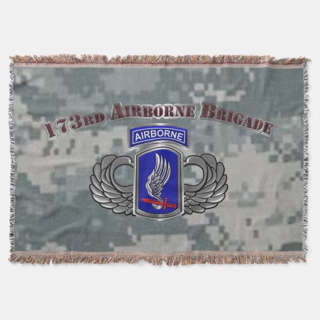 173rd Airborne Brigade  Filt (Framsidan)