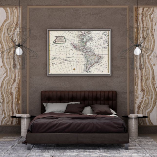 1747 Bowen Karta i Nordamerika och Sydamerika Poster (Skapare uppladdad)