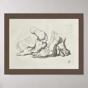 1747 Konstnärlig anatomisk fotoutskrift Poster