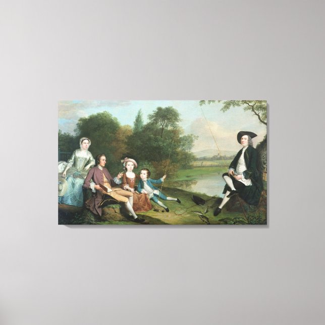 1749 års Anglers-familj Canvastryck (Framsida)