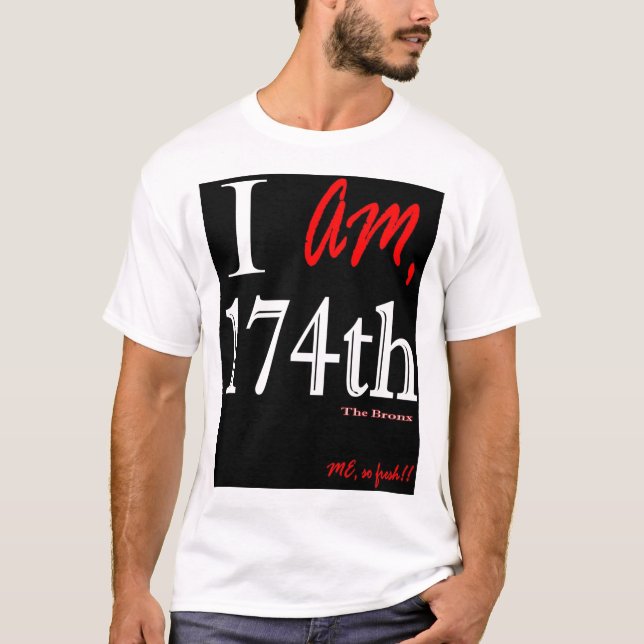 174. Bronxen - Blk & vit Tee (Framsida)